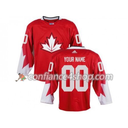 Adidas Maillot de Hockey Canada Personnaliser Coupe du monde de hockey sur glace 2016 Rouge - Homme